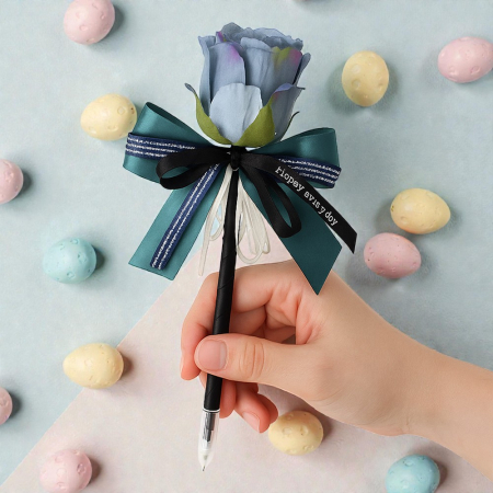 블룸 파란 장미 볼펜 #2