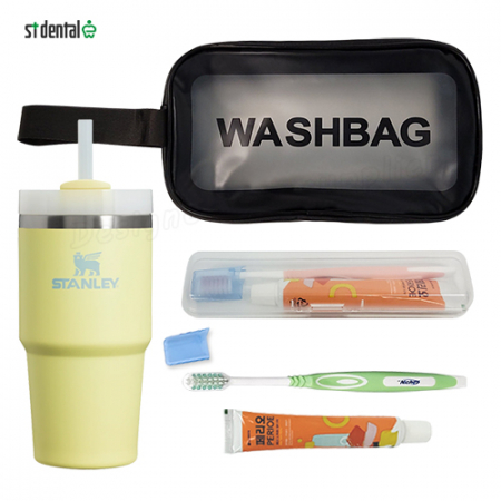 스탠리 퀜처591ml 빨대 텀블러 세트1호 세면백 소프트캡칫솔치약(쇼핑백포함) #2