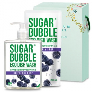 슈가버블 블루베리 주방세제 2종(용기 + 리필)