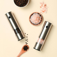 뉴에이커 미니 소금 후추 전동그라인더 1+1