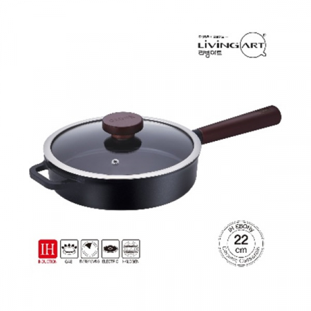 에보니 통주물 인덕션 세라믹 편수전골냄비22cm #2