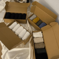 무지 양말 5개 선물세트 남녀공용 기본양말 발목양말