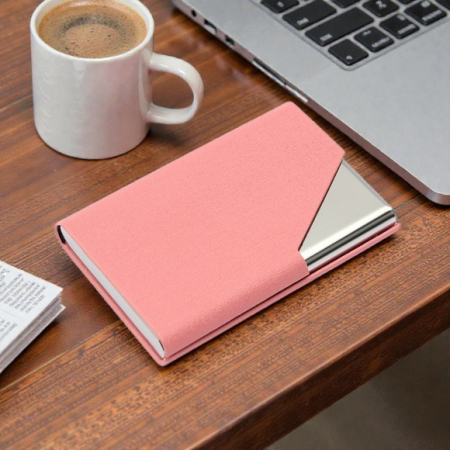 심플 슬림 핑크 명함케이스 카드지갑 #2