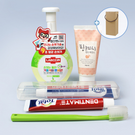 랩신 핸드워시+과일나라 핸드로션+ 크리오 치약 칫솔세트 #2