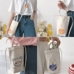 텀블러가방 드링크백 컵홀더 미니가방 크로스백 캐릭터가방