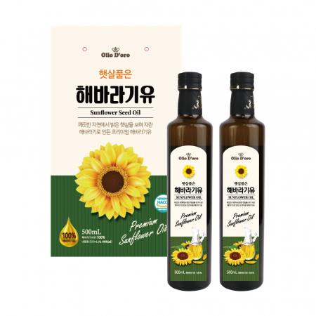 [26년 설]올리오도로 햇살품은 해바라기씨유  500ml 2P #2