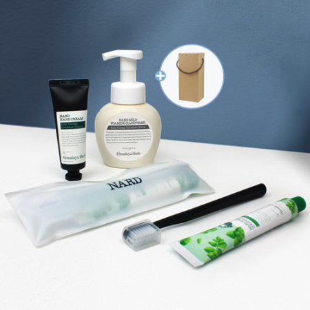 Nard 나드 마일드 포밍 핸드워시+나드 핸드크림 50ml +나드 휴대용 치약칫솔세트 #2