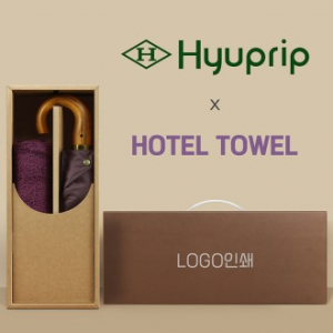 협립 3단60 곡자 슈퍼 엔티크 초고밀도 완전자동 우양산 +코마40수200호텔타월-세트