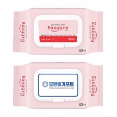 방그레 물티슈 베이비 1팩(80매입) 캡형