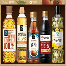 청정원 감사12호 명절 선물세트 / 올리고당 / 현미식초 / 카놀라유 / 멸치액젓 / 진간장