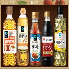 청정원 감사12호 명절 선물세트 / 올리고당 / 현미식초 / 카놀라유 / 멸치액젓 / 진간장