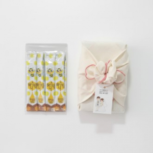 허니스틱 꿀스틱 돌잔치 결혼식 조문 답례품 보자기포장 선물세트