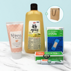 트리오 주방세제 500ml + 마데카솔연고 + 동국제약 방수밴드 + 과일나라 핸드로션
