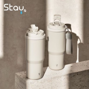 스테이24 대용량 쓰리웨이텀블러 보온보냉 빨대