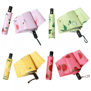 과일3단우산 과일양산 3단우산 미니양산 휴대용양산 패턴양산 미니우산