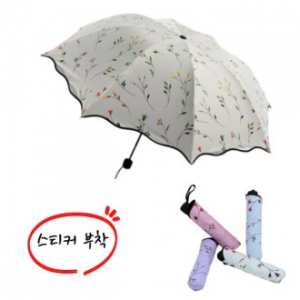 꽃무늬양우산 미니우산 휴대용우산 3단양산 방수양산 플라워양우산