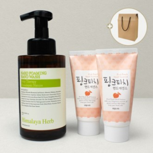 Nard 나드 포밍 핸드워시 500ml + 과일나라 핑크피치 핸드크림 2개