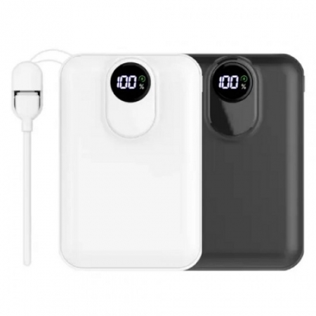 20000mAh PD 20W 고속 맥세이프 미니 보조배터리 + C+8 양방향 스트랩 충전 케이블 EM-91 #2