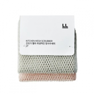 락앤락 건조가 빨라 위생적인 망사 수세미 2P