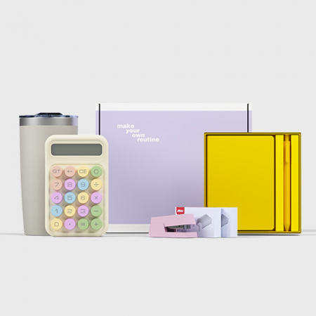 루티네 선물세트 아이언 베이직 텀블러+노트볼펜세트+계산기+스테이플러세트 #2