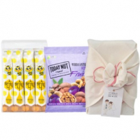 허니스틱 꿀스틱 넛트한줌 돌잔치 결혼식  조문 답례품 보자기포장 선물세트