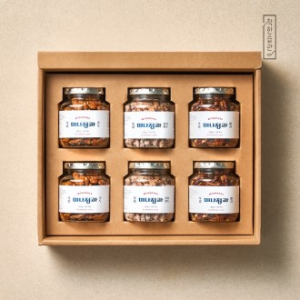 6구 미나정과 견과류세트 믹스견과 결혼식 답례품 설날선물 명절선물