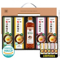 명절선물세트 멸치육수410ml 구포국수(랜덤발송)4P(5종)