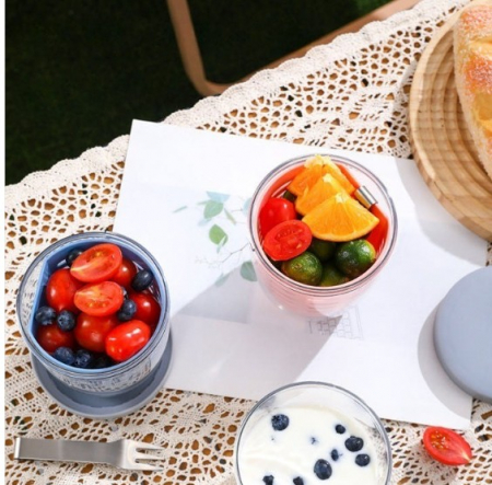 스텐포크 휴대용 과일컵 후르츠팟 (인증제품) #5