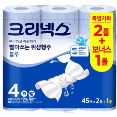 유한킴벌리 행주타올 위생행주 빨아쓰는 블루 다용도 잘닦이는 크리넥스 #4