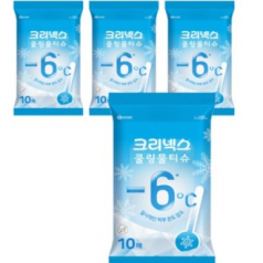 크리넥스 쿨링물티슈 10매 쿨링티슈 아이스티슈