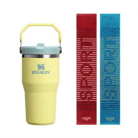 스탠리 아이스플로우 플립 텀블러 591ml+송월스포츠타올세트 #2