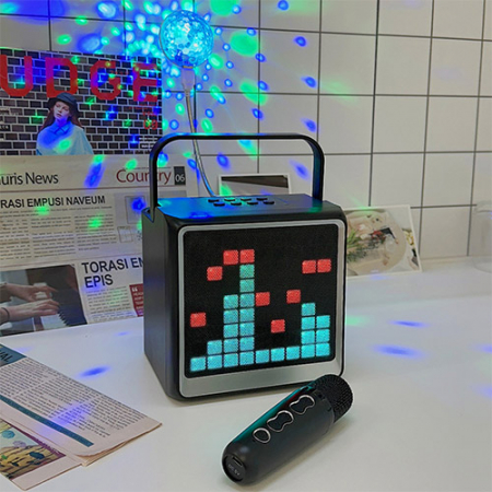 파인큐브 블루투스 휴대용 노래방기계 세트 30W 고출력 WAVE #3