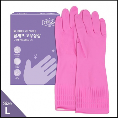 탑셰프 고무장갑38cm(대) UB #3