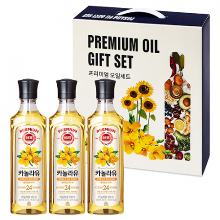 해표 프리미엄 오일세트 3P(카놀라유500mlx3개) #3