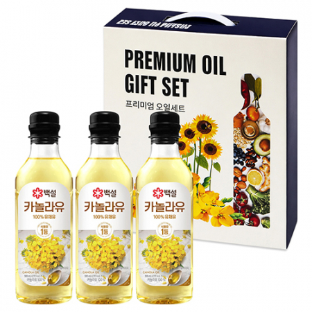 백설 프리미엄 오일세트 3P(카놀라유500mlx3개) #3