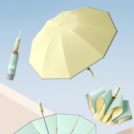 캔디팝 거꾸로 컬러암막3단자동우양산(암막코팅) #4