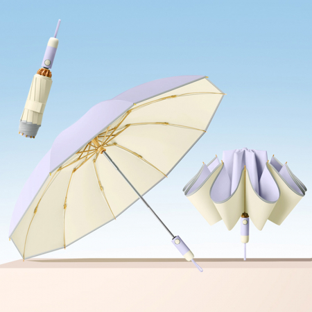 캔디팝 거꾸로 컬러암막3단자동우양산(암막코팅) #7