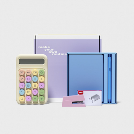 루티네 선물세트 노트볼펜세트+계산기+스테이플러세트 #2
