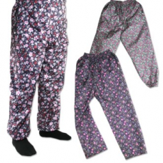 국산 꽃무늬 방수바지/ 물바지/ 작업바지