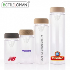 보틀로만 PET 마이보틀 우드 쉐이킹 500ml