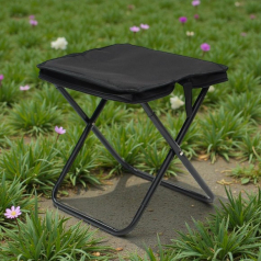휴대용 접이식 미니의자 31cm 블랙