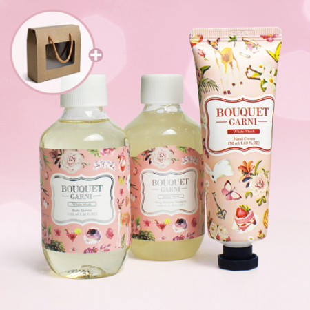 부케가르니 샴푸+바디워시+핸드로션+크라프트 창케이스 #2