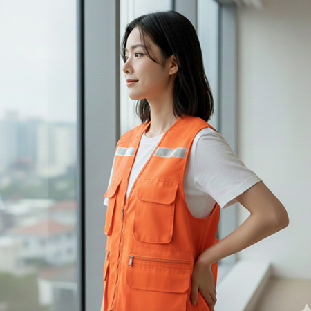 NSCAP NS-안전조끼 원단 망사 #8