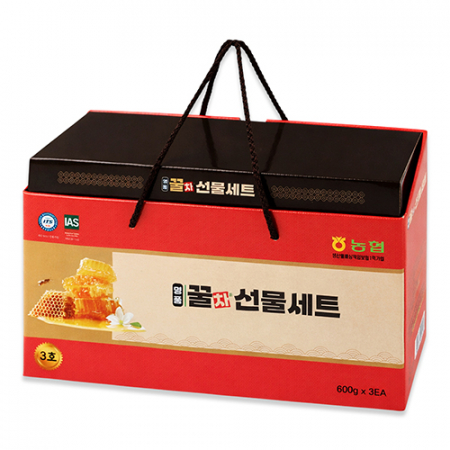 명품 꿀차선물세트 (홍삼벌꿀차1P+흑마늘벌꿀차2P) #6