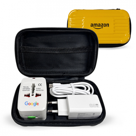 [여행필수템] 팝폰 CS59-3 프리미엄 기프트 세트 (65W GaN 초고속충전기 + 해외변환어댑터 + 하드 파우치) #3