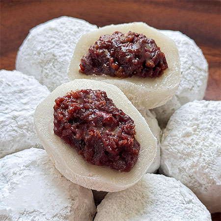 프리미엄 디저트 리만월 통팥 찹쌀떡 750g(15개입) #2