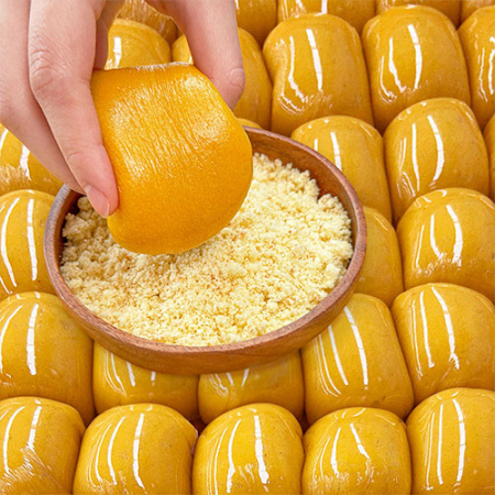 40년전통 프리미엄 디저트 리만월 물방울 쑥/단호박 인절미 1kg + 콩고물/카스테라고물 #3