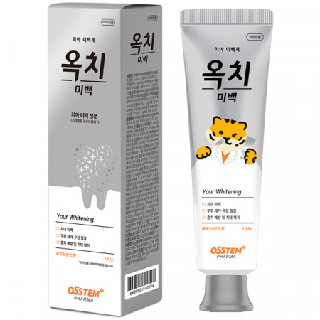 오스템 옥치 치아미백치약 105g 구취케어 잇몸 입냄새 구강청결 치태제거 클로브민 #2
