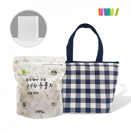 세트)누룽지320g + 체크쁘띠 보냉백 #4