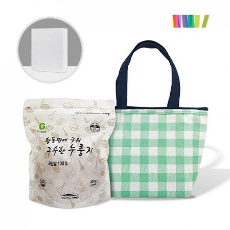 세트)누룽지320g + 체크쁘띠 보냉백 #3